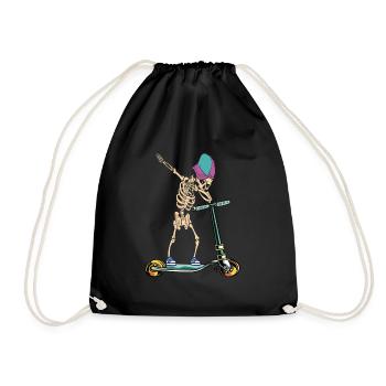 Dabbing Scooter - Turnbeutel - Schwarz - Vorne