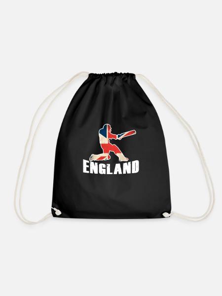 England Cricket Shirt Cricket Team - Drawstring Bag - black