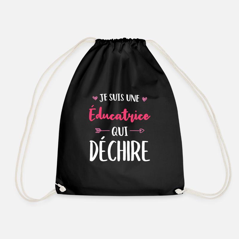 Je Suis Une Éducatrice Qui Déchire - Sac de sport léger - noir