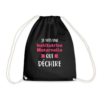 Je Suis Une Institutrice Maternelle Qui Déchire - Sac de sport léger - noir - Devant