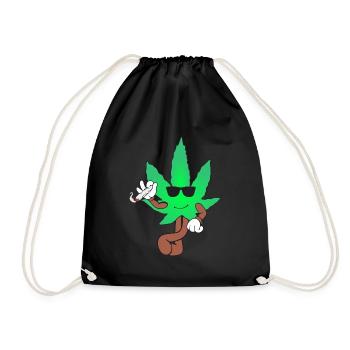 Der Bloom - Cool Bloom Weed Cannabis Marihuana - Turnbeutel - Schwarz - Vorne