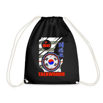 My Way Taekwondo T-shirt pour taekwondoin - Sac de sport léger - noir - Devant