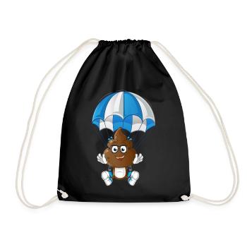 parachute - Drawstring Bag - black - Front