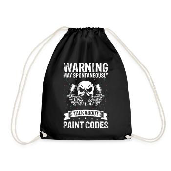 Car Painter for Car Painter for Car Detailer - Drawstring Bag - black - Front