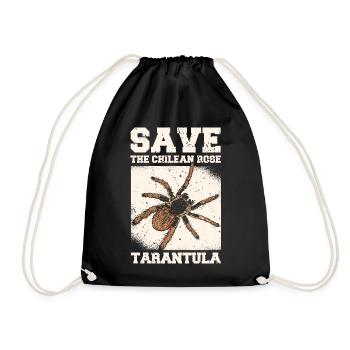Tarantula Haustier Spinne Tarantulas Spinnen Tiere - Turnbeutel - Schwarz - Vorne