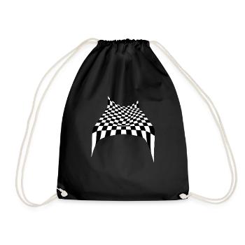 Flux d’échiquier - Sac de sport léger - noir - Devant