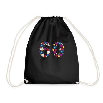 Fleurs 60 - Sac de sport léger - noir - Devant