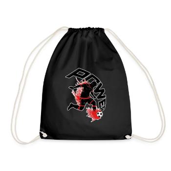 La puissance du football - Sac de sport léger - noir - Devant