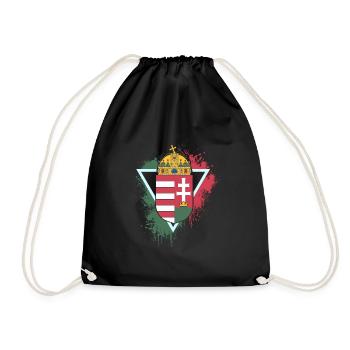 Ungarn National Symbol - Turnbeutel - Schwarz - Vorne