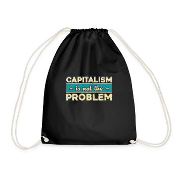 Le capitalisme n'est pas le problème Capitalisme Investo - Sac de sport léger - noir - Devant