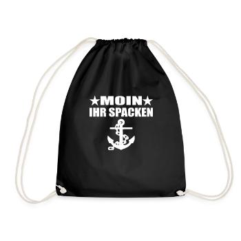 Moin - Turnbeutel - Schwarz - Vorne