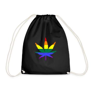 lgbt, love is love, csd, pride - Turnbeutel - Schwarz - Vorne