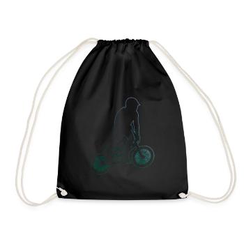 Vélo bmx garçons bmx vélo femmes hommes bmx - Sac de sport léger - noir - Devant