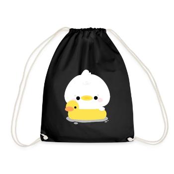 Nage avec les canards - Sac de sport léger - noir - Devant