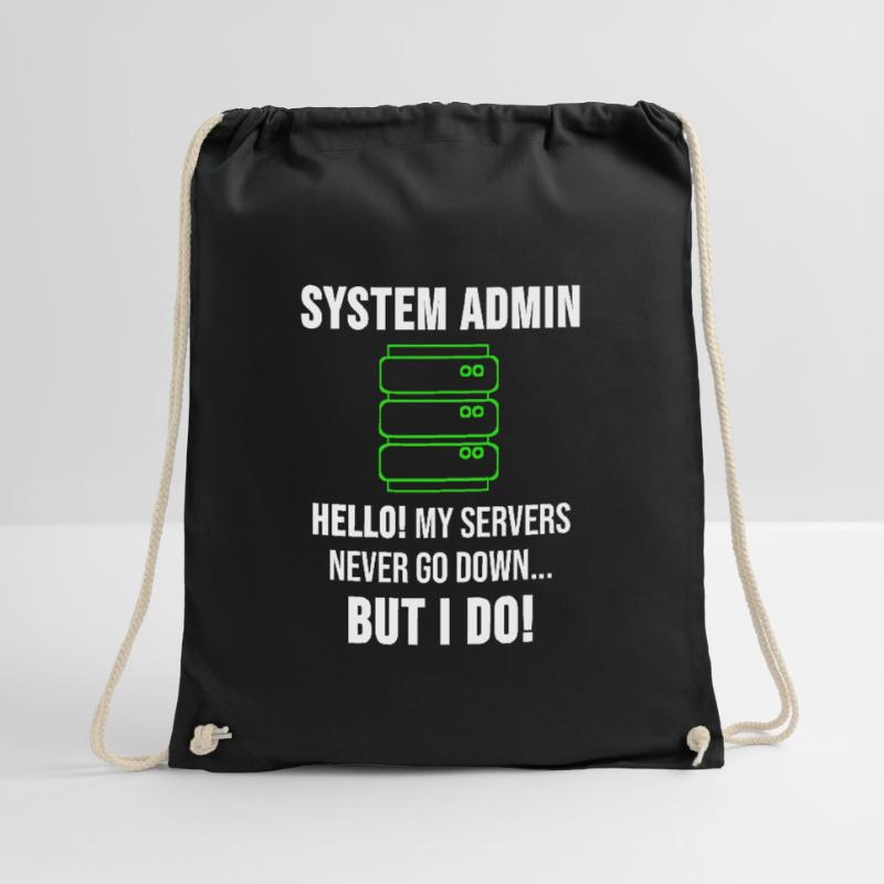 System Admin Administrator Server Geschenk Turnbeutel