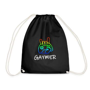 Gamer Gay Pride LGBT Gaming Sweet Gift - Sac de sport léger - noir - Devant