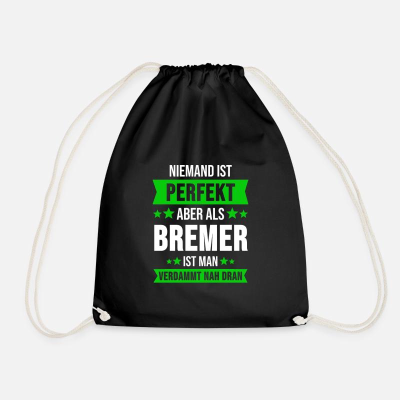 Bremen Bremerhaven Bremer Geschenk - Turnbeutel - Schwarz
