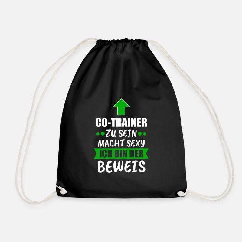 Co Trainer Fußballtrainer Geschenk - Turnbeutel - Schwarz