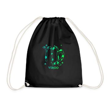 Virgo - Drawstring Bag - black - Front