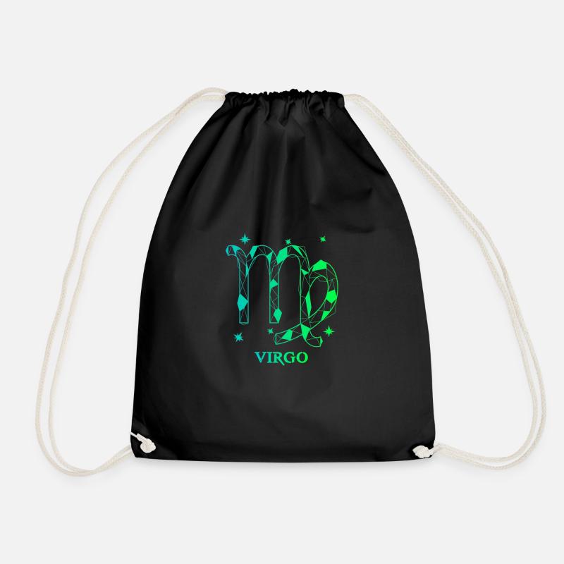 Virgo - Drawstring Bag - black
