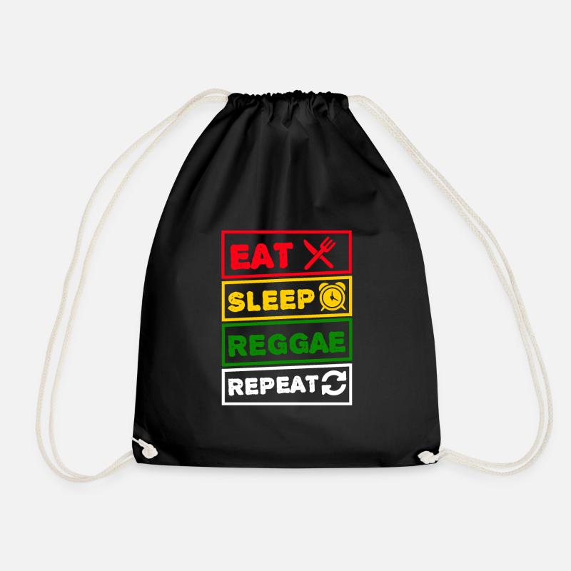 Reggae Rasta Rastafari Rasta Lion Geschenk - Turnbeutel - Schwarz