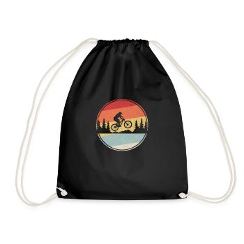 Cadeau cavalier VTT VTT - Sac de sport léger - noir - Devant