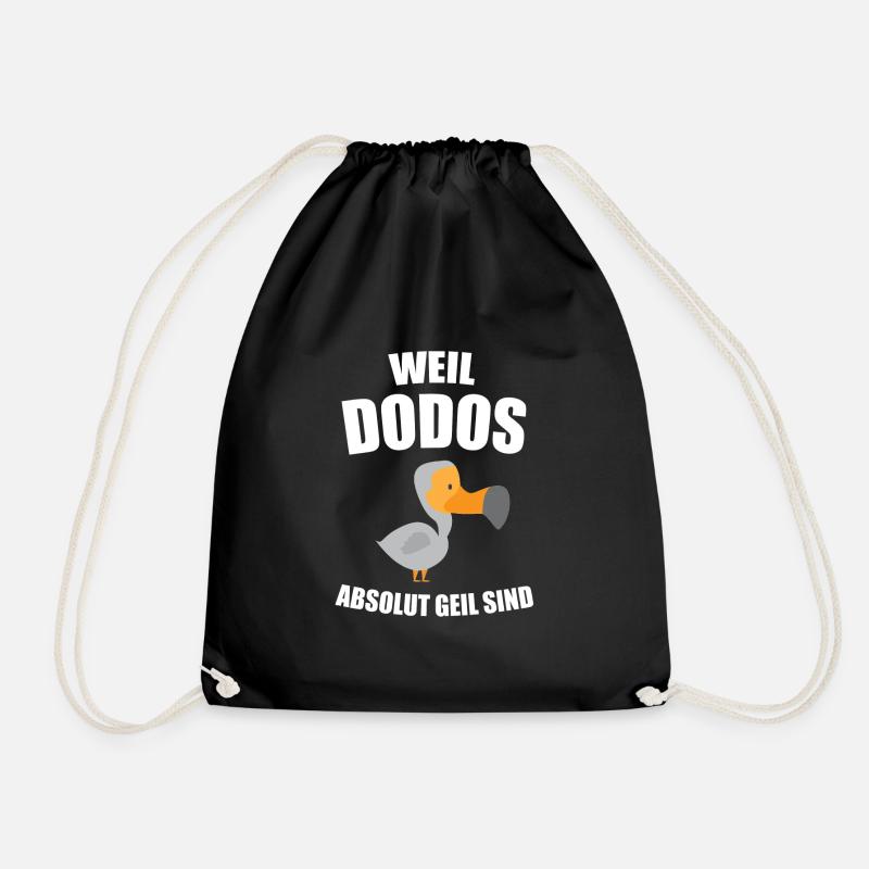 Dodo Dodos Urzeit Geschenk - Turnbeutel - Schwarz