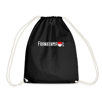 Franken Madl Franke Fränkisch Geschenk - Turnbeutel - Schwarz - Vorne