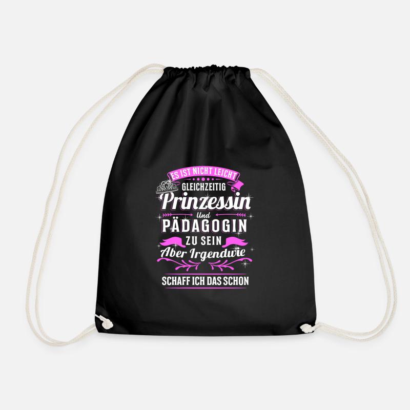 Pädagogin Pädagoge Tagesmutter Geschenk - Turnbeutel - Schwarz