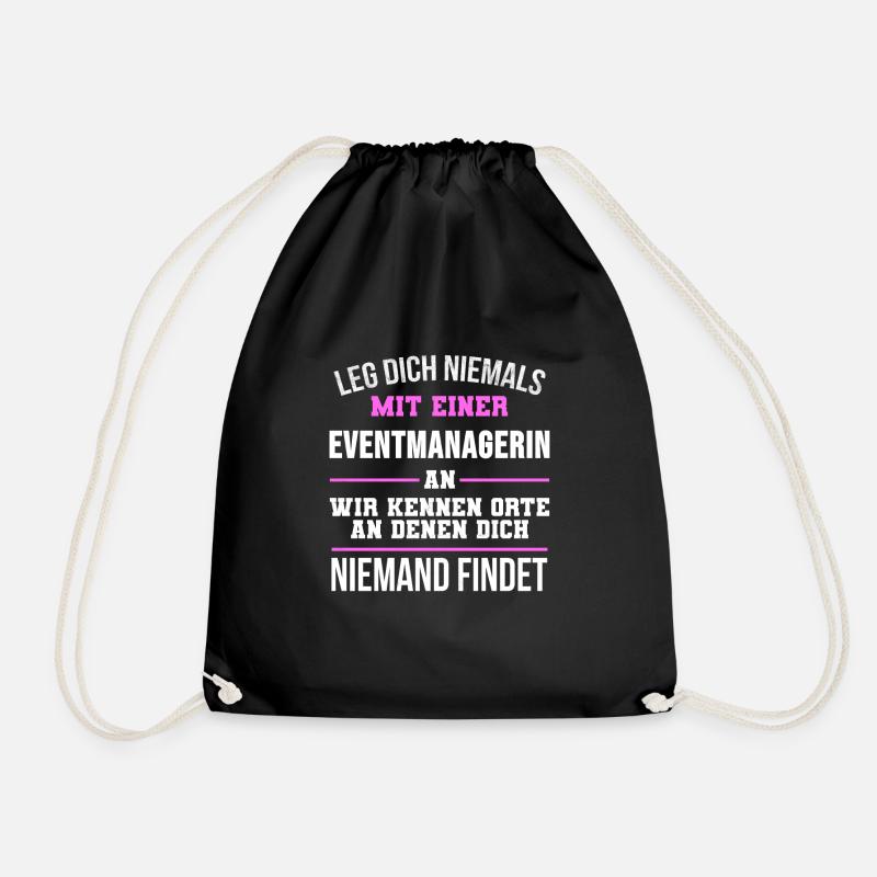 Eventmanagerin Eventmanager Managerin Geschenk - Turnbeutel - Schwarz