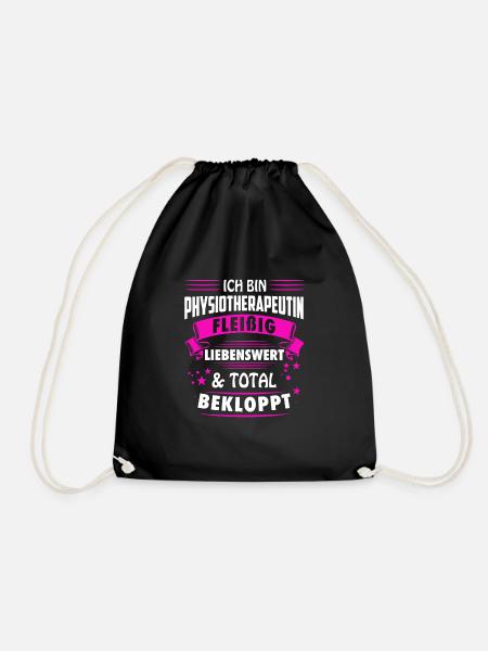 Physiotherapeutin Physiotherapie Physiotherapeut - Turnbeutel - Schwarz