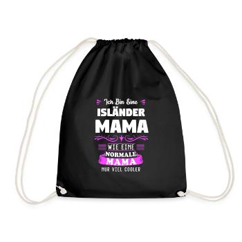 Cadeau de cheval islandais Mama Islandais - Sac de sport léger - noir - Devant