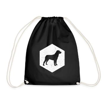 Rottweiler Dog Dog Sports Gift - Drawstring Bag - black - Front