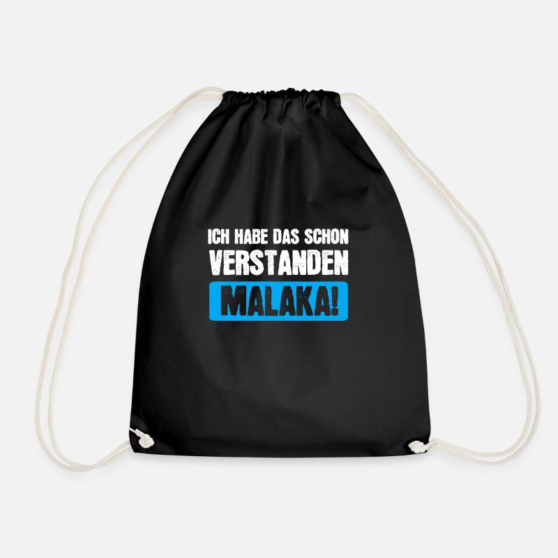 Malaka Griechisch Griechenland Geschenk - Turnbeutel - Schwarz