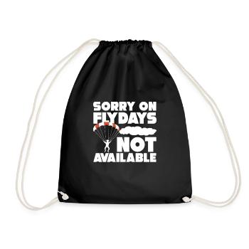 parachute - Drawstring Bag - black - Front