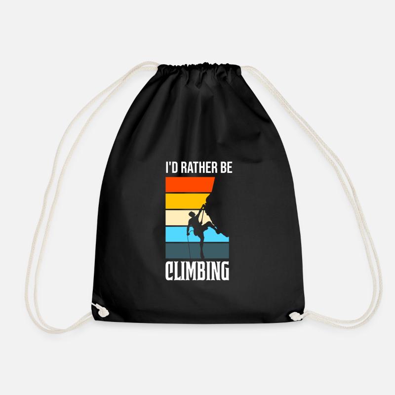 Climbing Climbing Geschenk - Turnbeutel - Schwarz