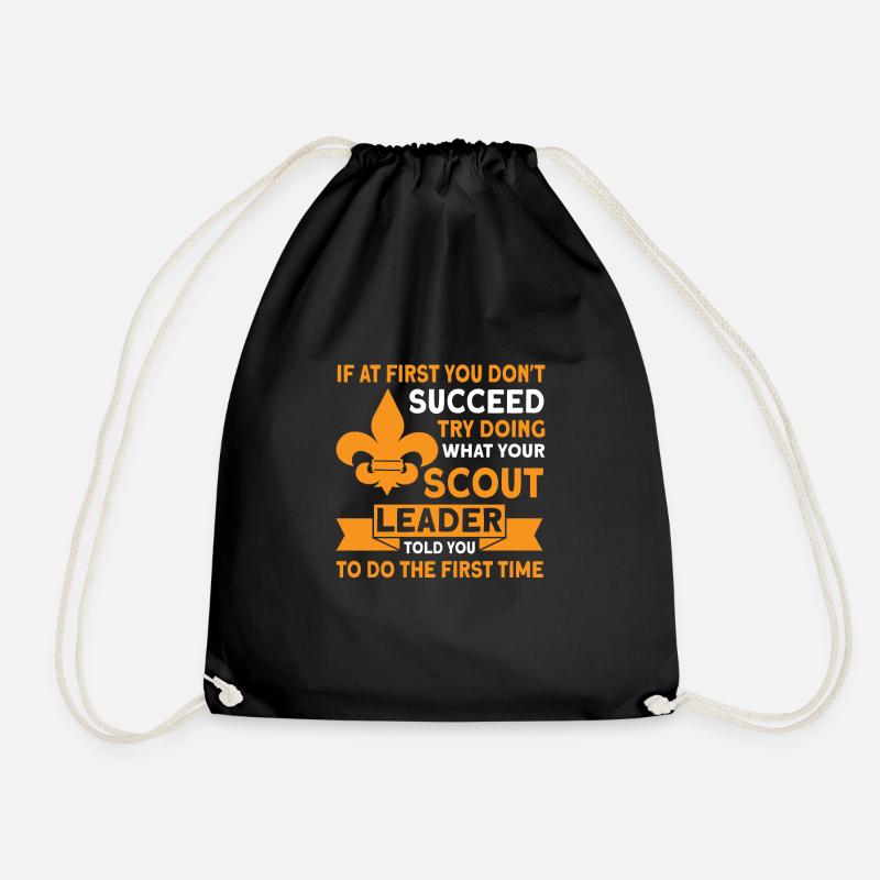 Scout Leader Scout Coach Gift - Drawstring Bag - black