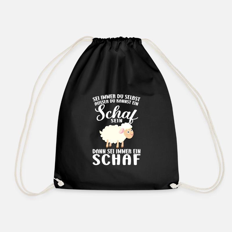 Schaf Schafe Schäfchen Geschenk - Turnbeutel - Schwarz