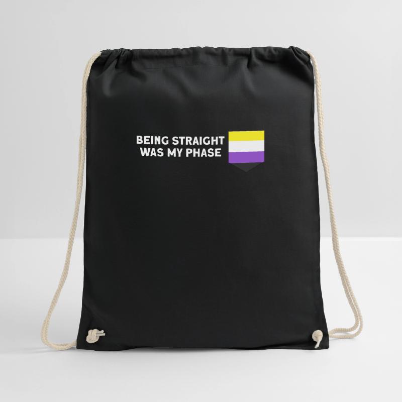 Non-binary Csd non-binary flag gift Drawstring Bag