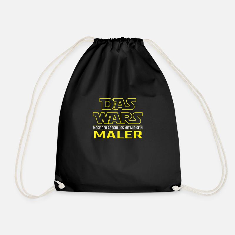 Das Wars Abschluss Maler Lackierer Geschenkidee - Turnbeutel - Schwarz