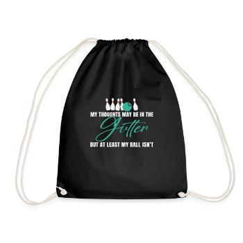 Bowling Bowls Gift - Drawstring Bag - black - Front