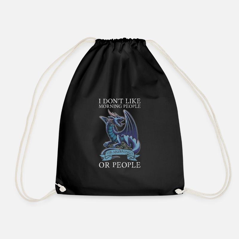 Drachen Drachen Fabelwesen Geschenk - Turnbeutel - Schwarz