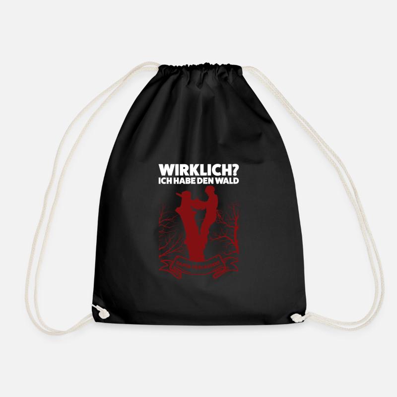 Baumkletterer Arborist Baumklettern Geschenk - Turnbeutel - Schwarz