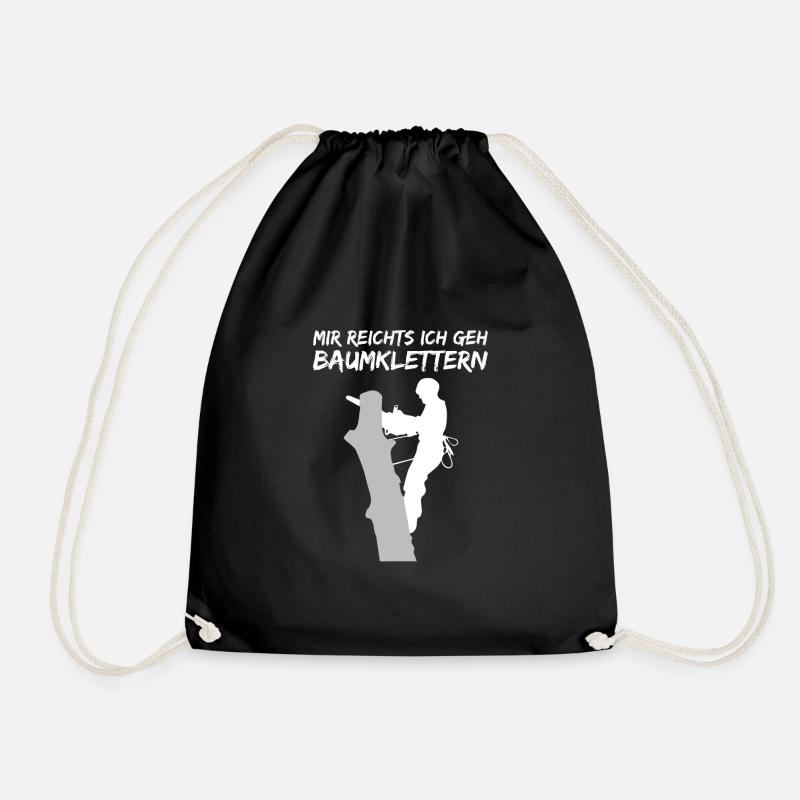 Baumpfleger Arborist Baumkletterer Geschenk - Turnbeutel - Schwarz