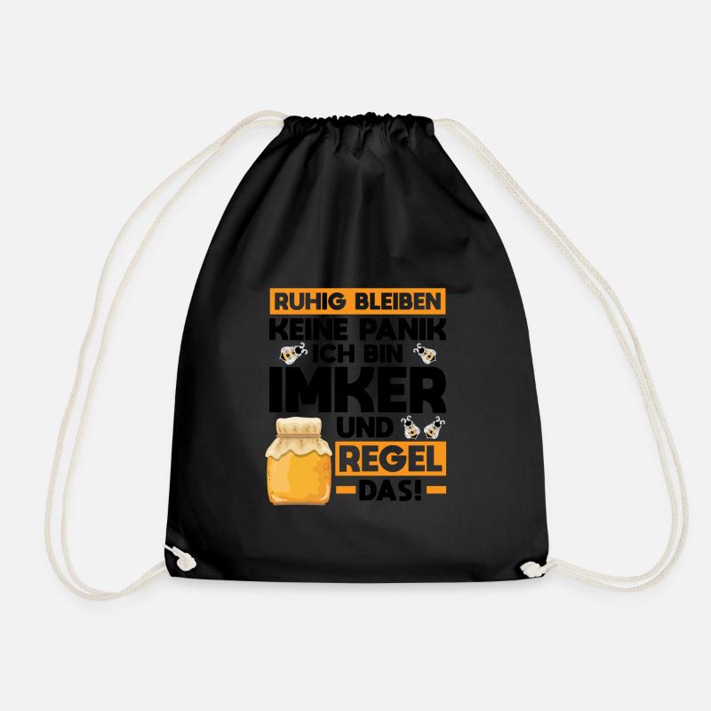 Imker Bienen Biene Geschenk - Turnbeutel - Schwarz