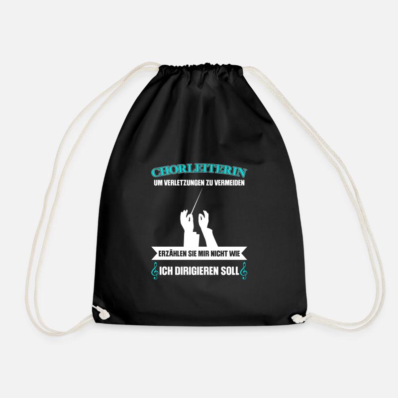 Chorleiterin Beruf Chorleitung Geschenk - Turnbeutel - Schwarz