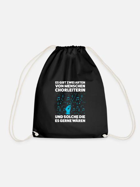 Chorleiterin Beruf Chorleitung Geschenk - Turnbeutel - Schwarz