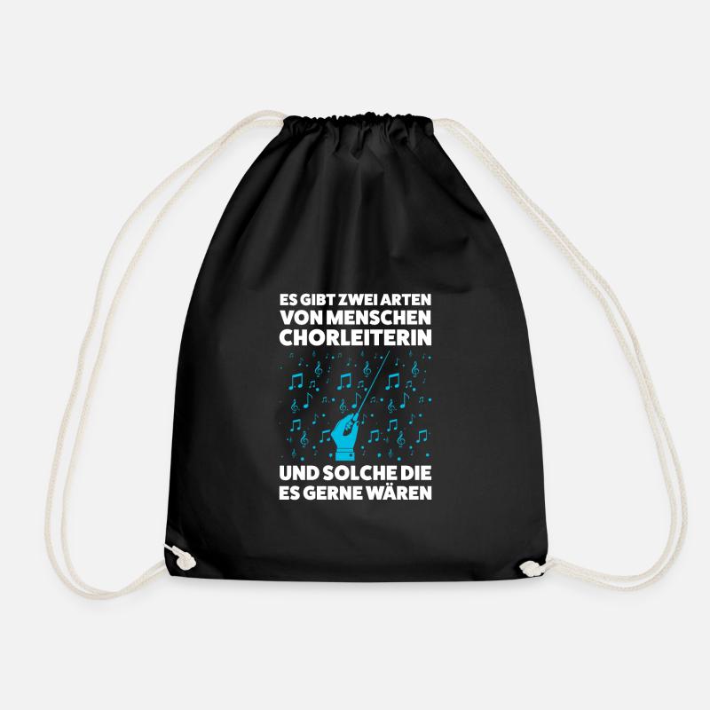 Chorleiterin Beruf Chorleitung Geschenk - Turnbeutel - Schwarz