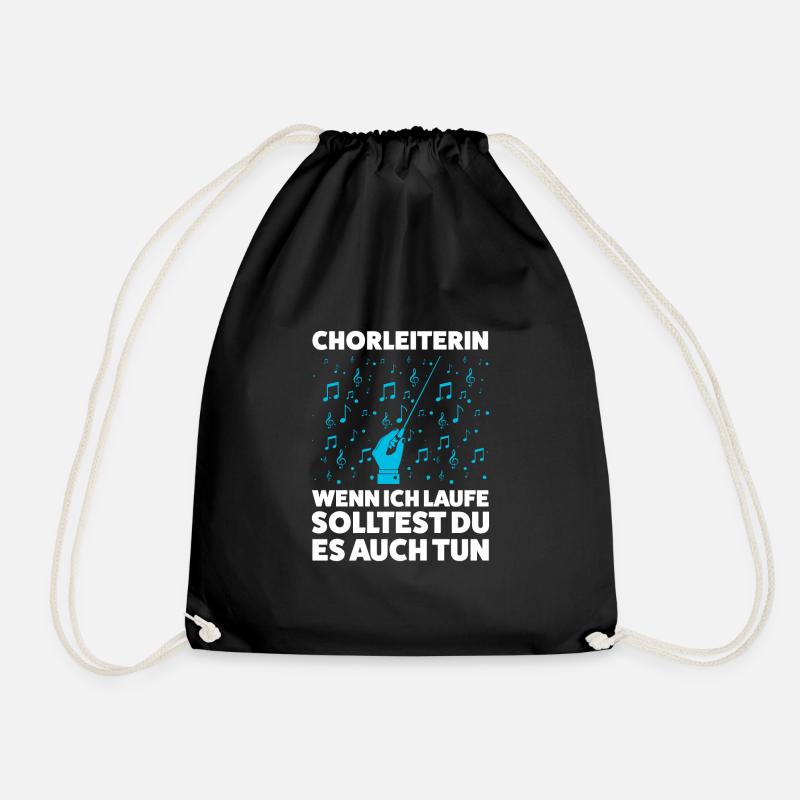 Chorleiterin Beruf Chorleitung Geschenk - Turnbeutel - Schwarz