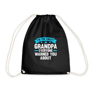 Großvater Großvater Großvater Geschenk - Turnbeutel - Schwarz - Vorne